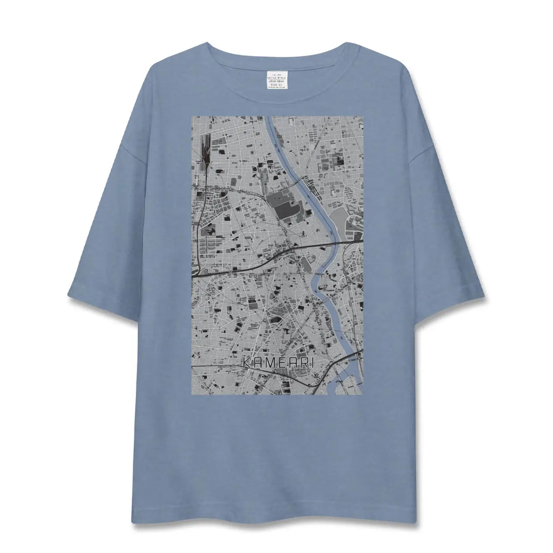 【亀有(東京都)】地図柄ビッグシルエットTシャツ