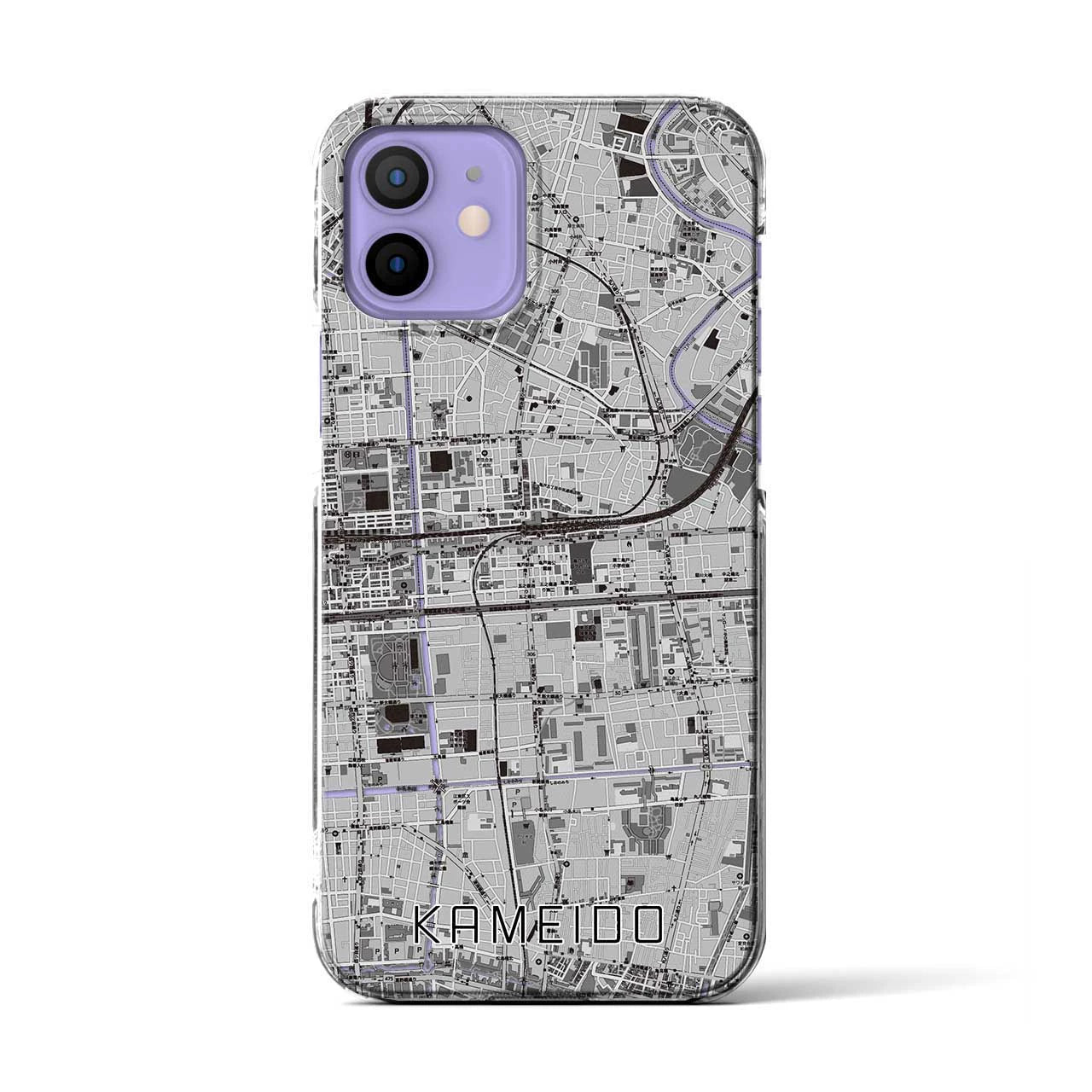 【亀戸(東京都)】地図柄iPhoneケース(クリアタイプ)