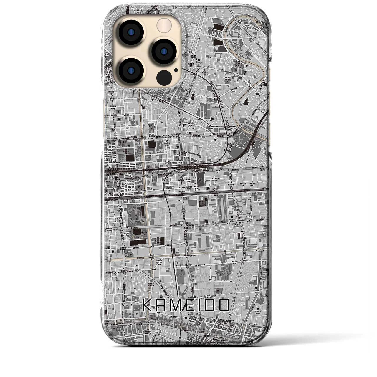 【亀戸(東京都)】地図柄iPhoneケース(クリアタイプ)