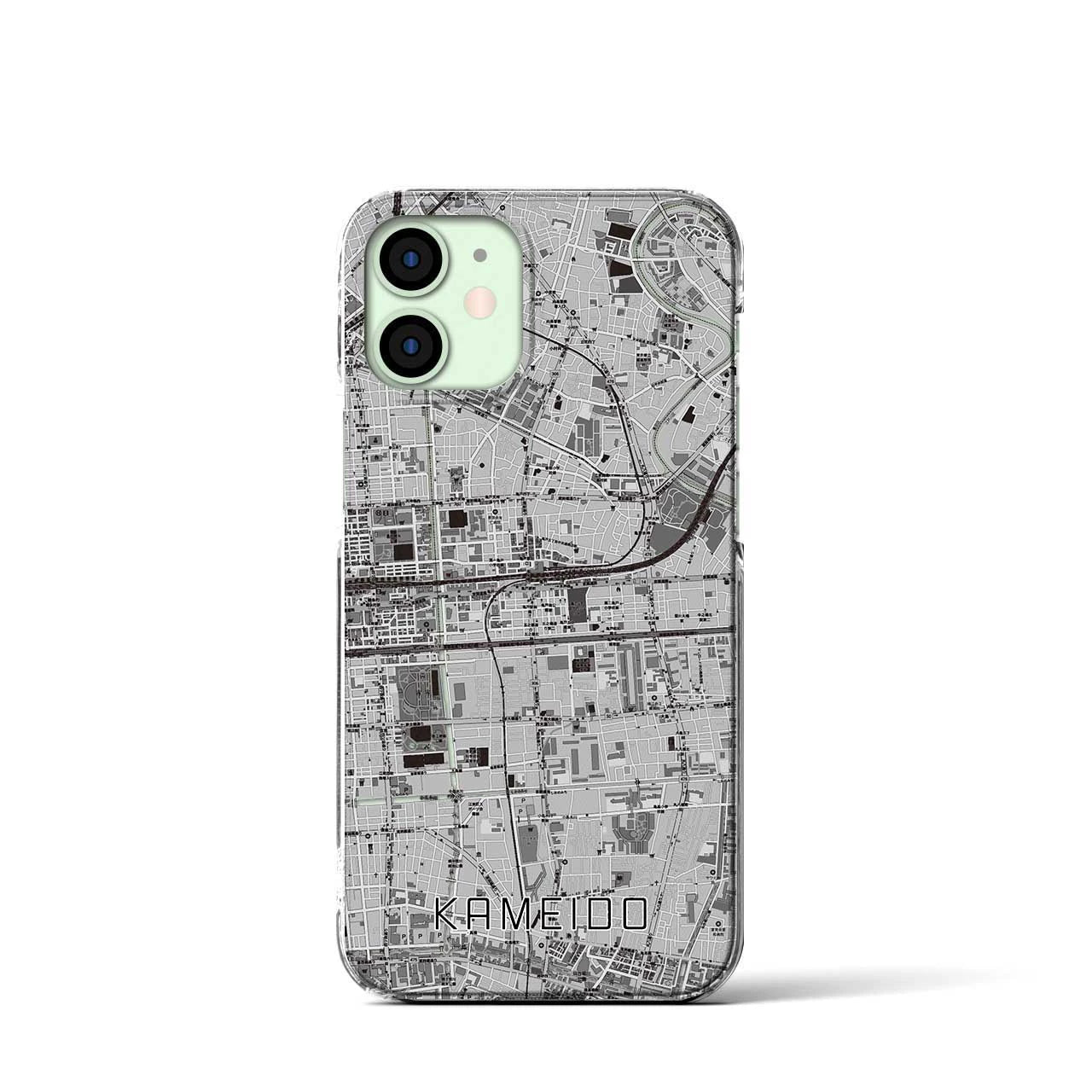 【亀戸(東京都)】地図柄iPhoneケース(クリアタイプ)