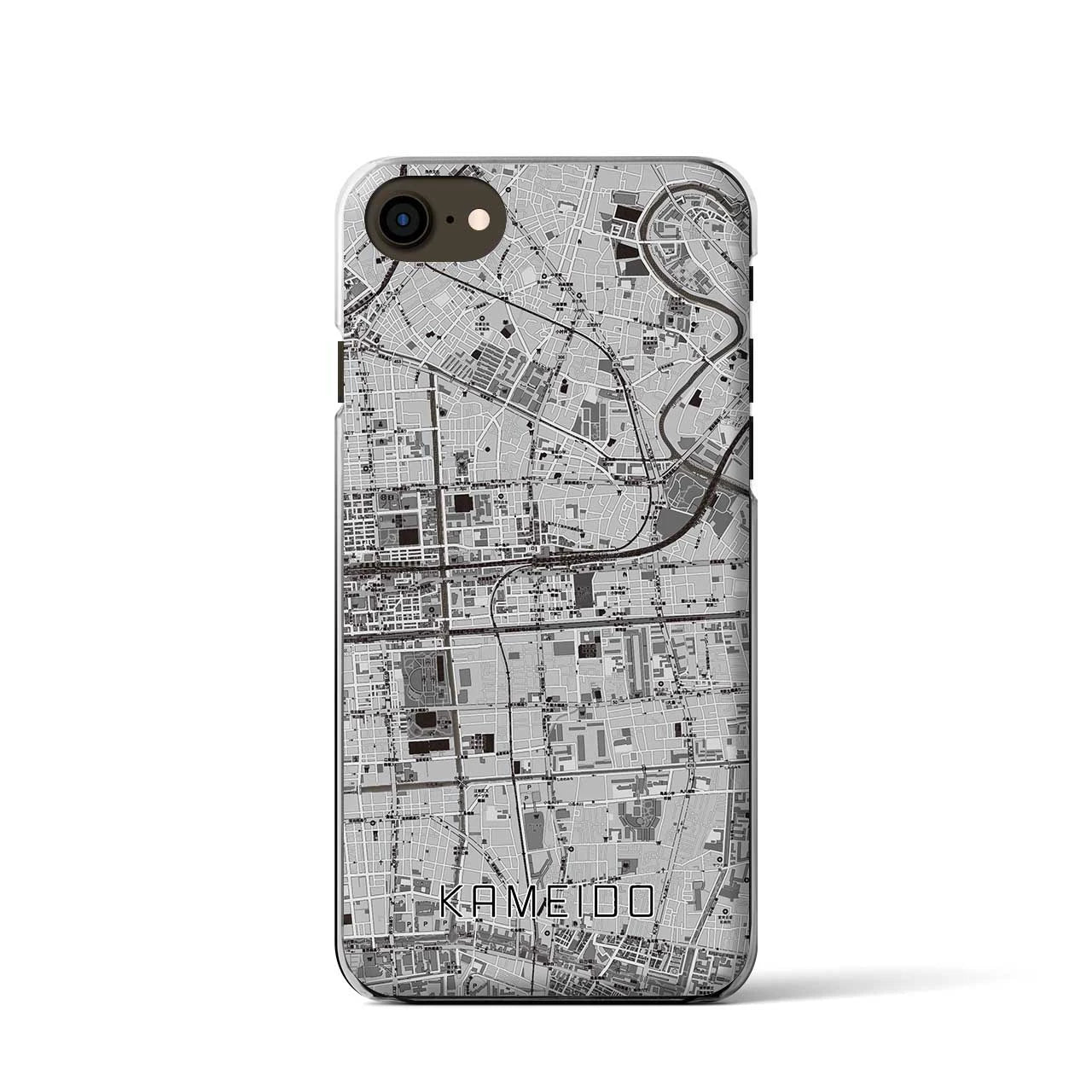 【亀戸(東京都)】地図柄iPhoneケース(クリアタイプ)