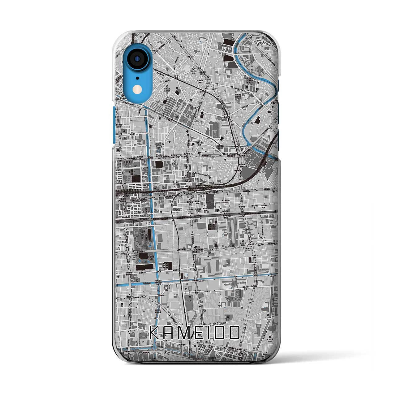 【亀戸(東京都)】地図柄iPhoneケース(クリアタイプ)