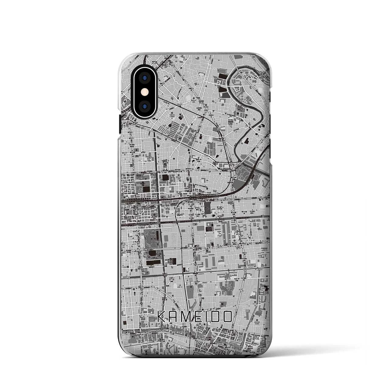 【亀戸(東京都)】地図柄iPhoneケース(クリアタイプ)