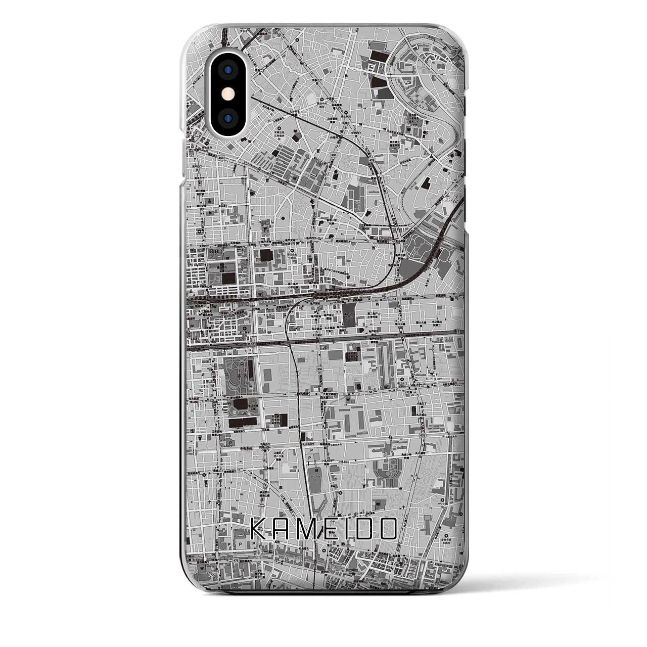 【亀戸(東京都)】地図柄iPhoneケース(クリアタイプ)