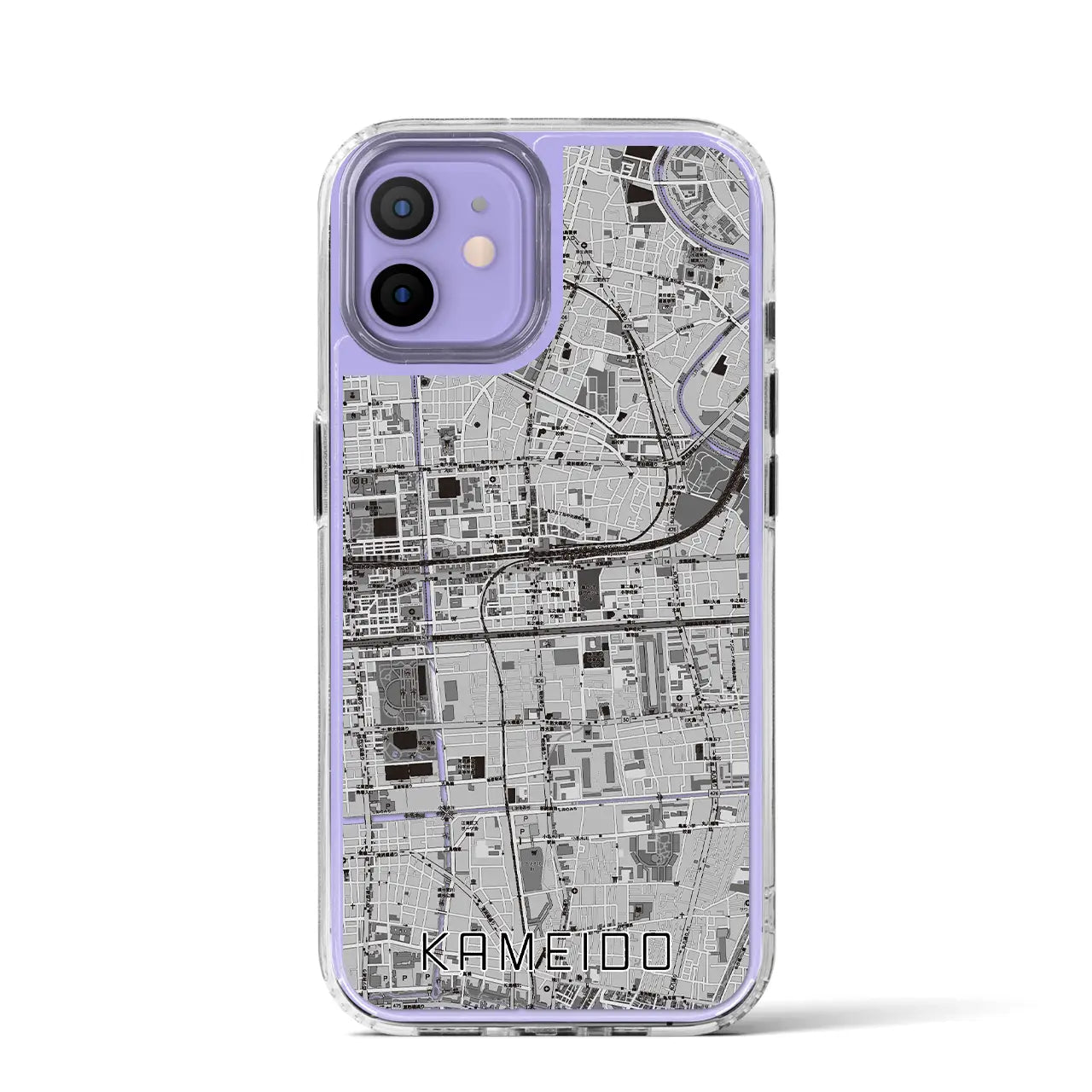 【亀戸(東京都)】地図柄iPhoneケース(MagSafeタイプ)