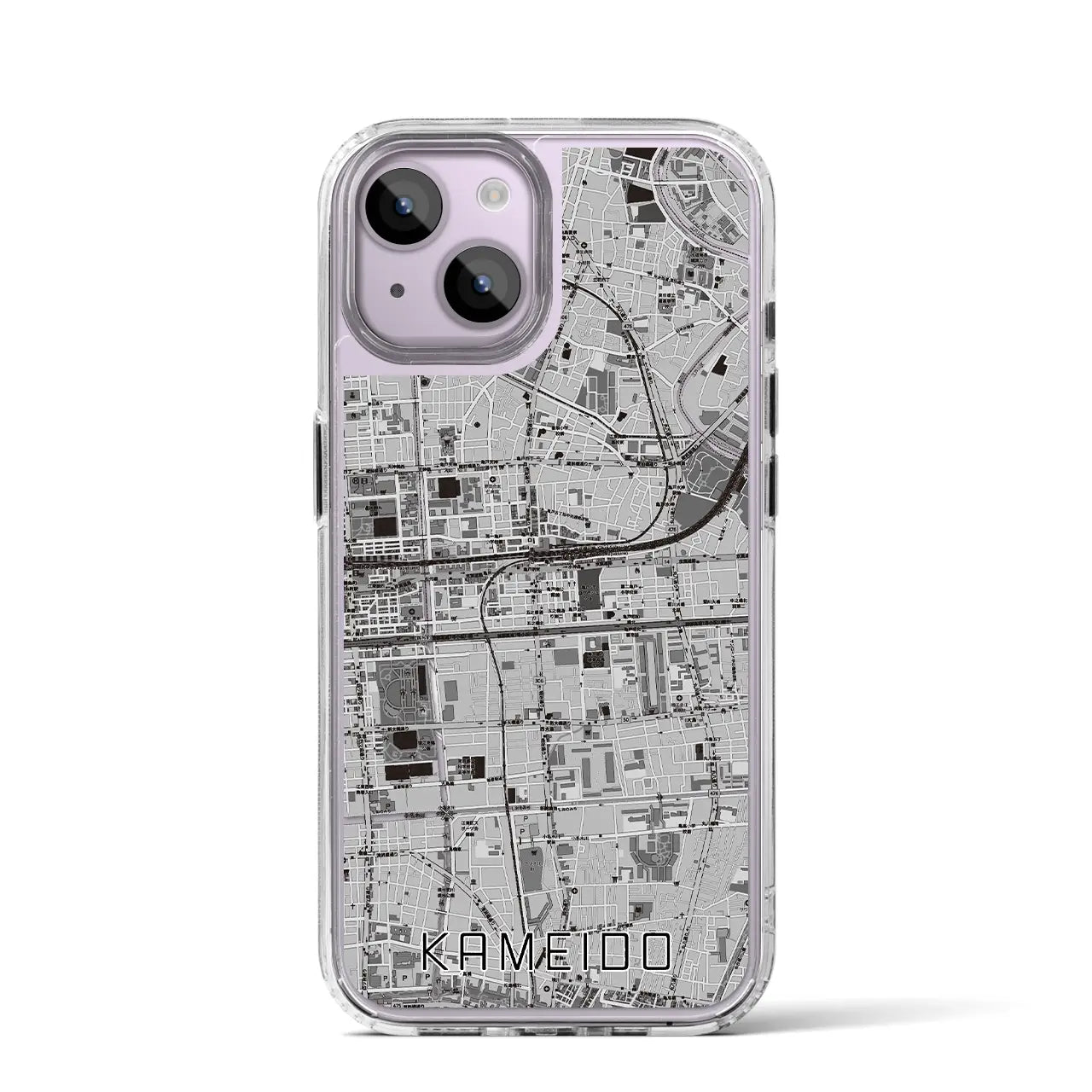 【亀戸(東京都)】地図柄iPhoneケース(MagSafeタイプ)