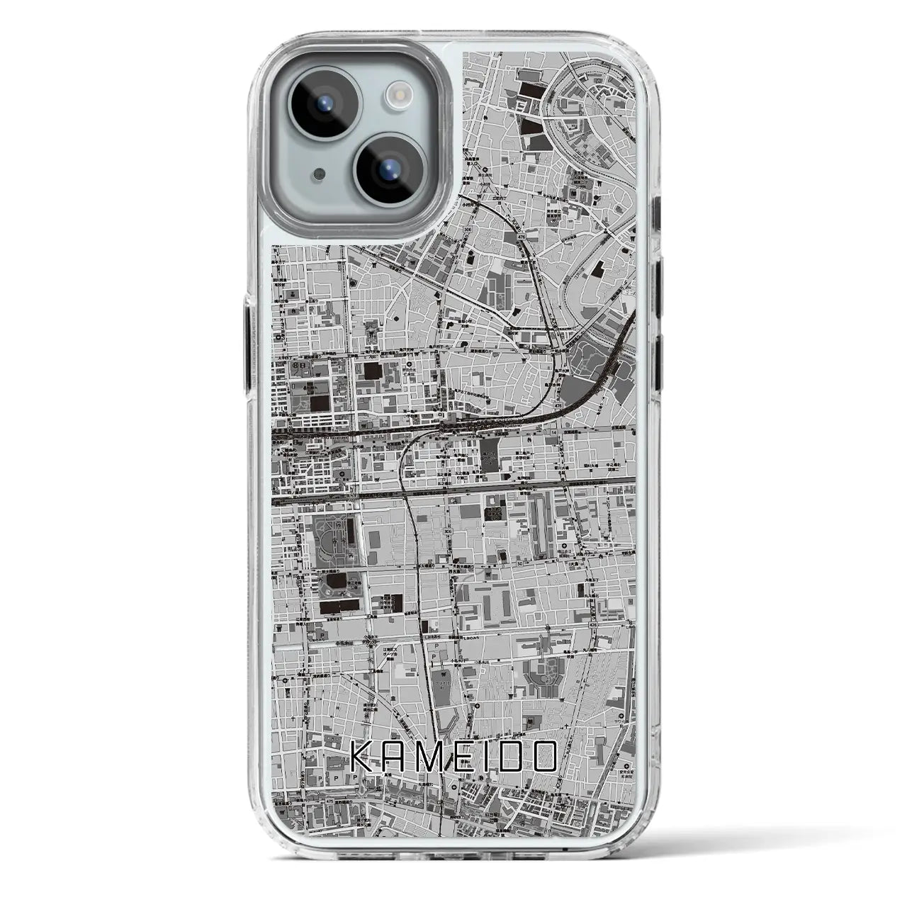 【亀戸(東京都)】地図柄iPhoneケース(MagSafeタイプ)