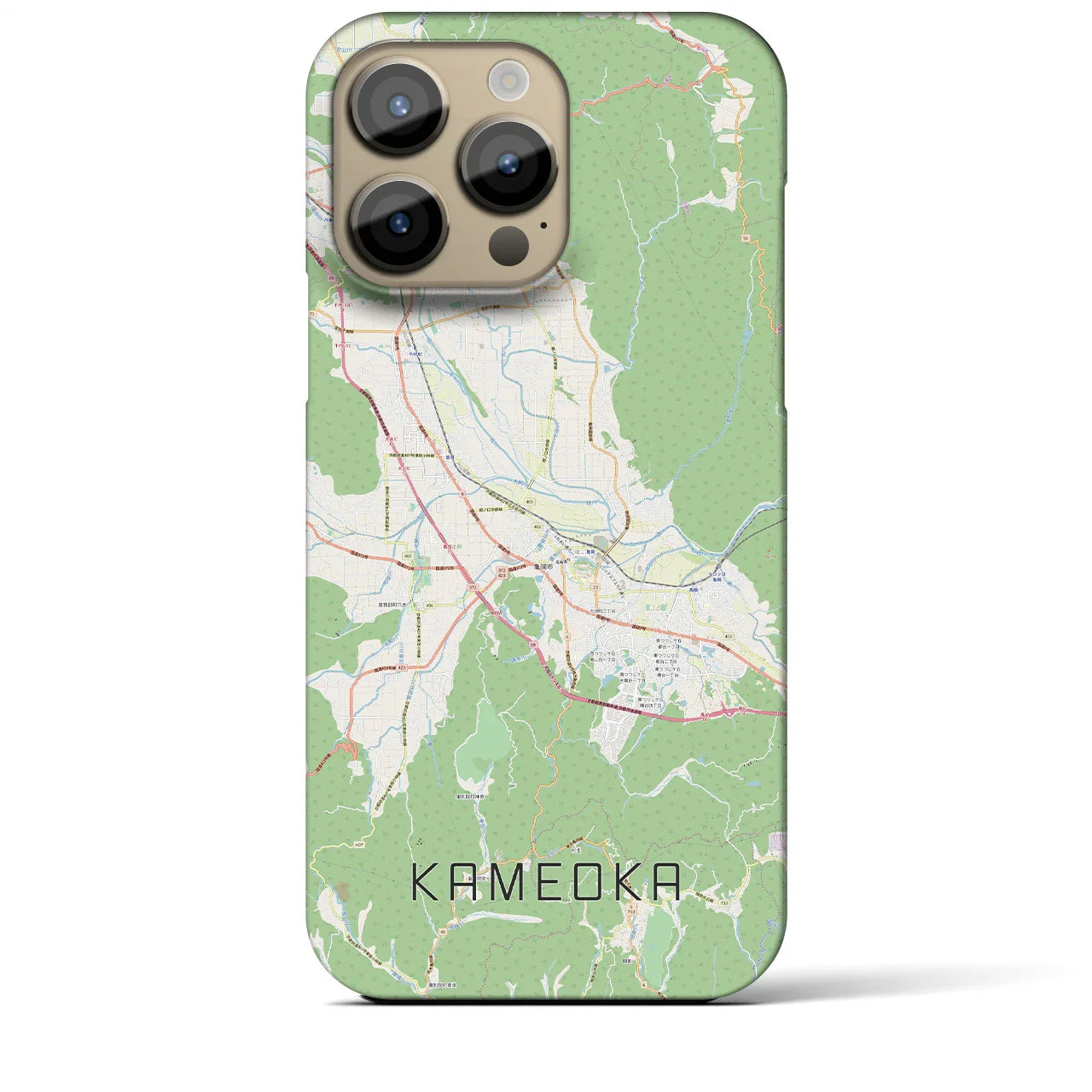 【亀岡(京都府)】地図柄iPhoneケース(バックカバータイプ)