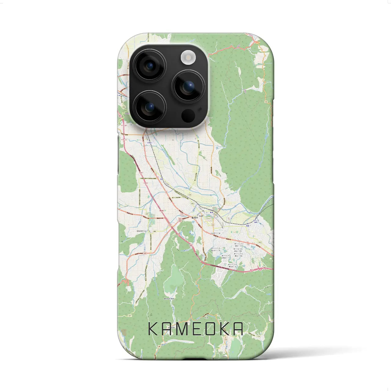 【亀岡(京都府)】地図柄iPhoneケース(バックカバータイプ)