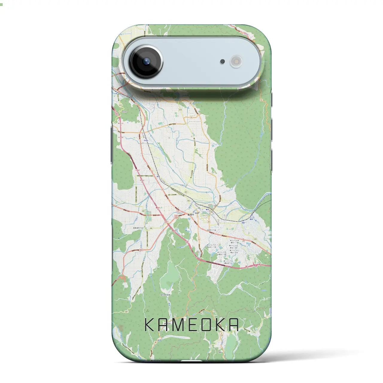 【亀岡(京都府)】地図柄iPhoneケース(バックカバータイプ)