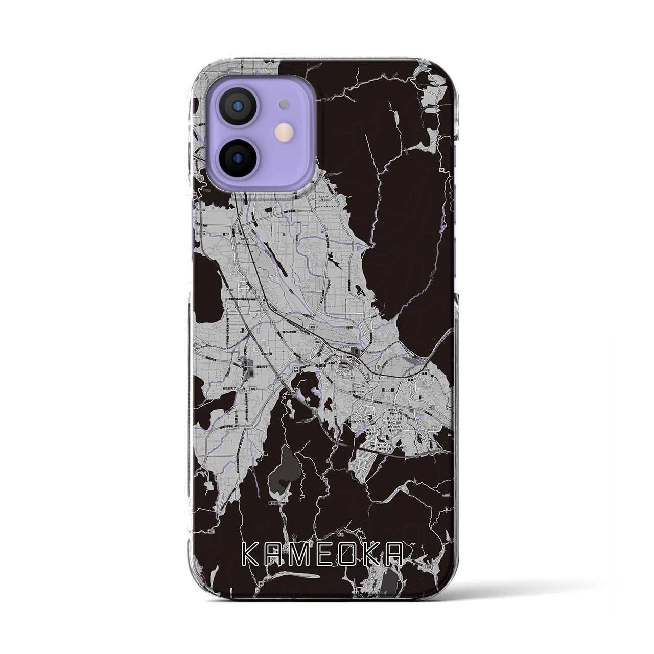 【亀岡(京都府)】地図柄iPhoneケース(クリアタイプ)