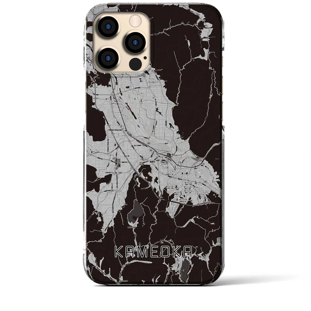 【亀岡(京都府)】地図柄iPhoneケース(クリアタイプ)