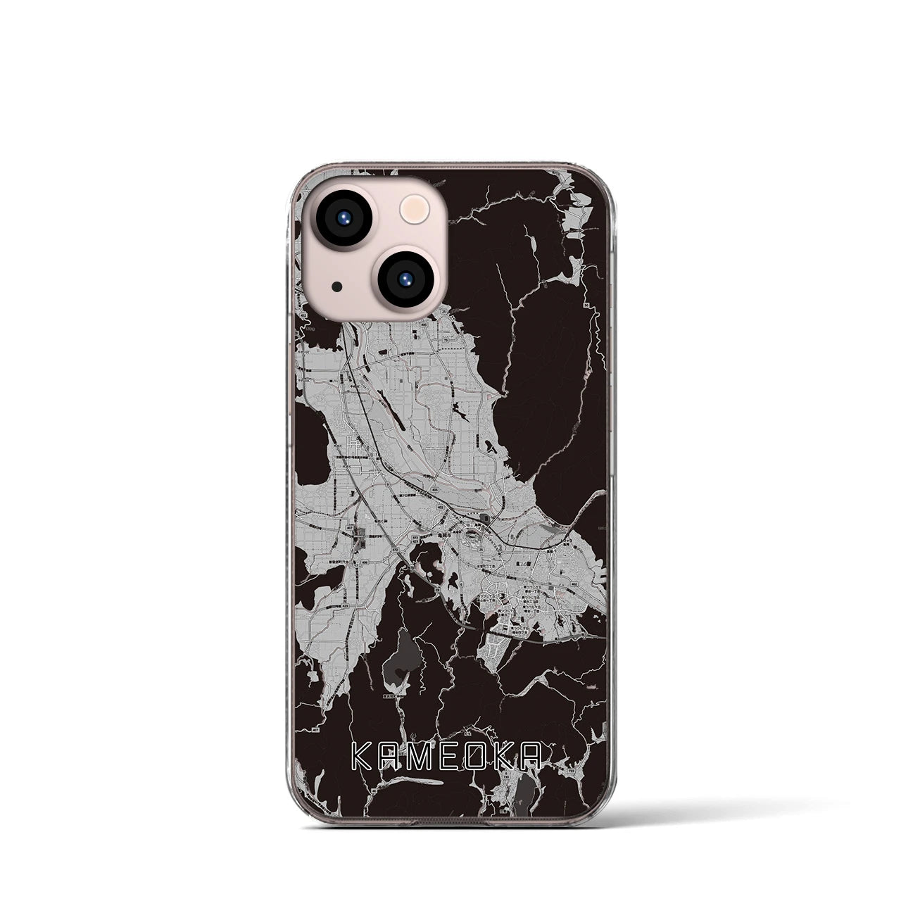 【亀岡(京都府)】地図柄iPhoneケース(クリアタイプ)