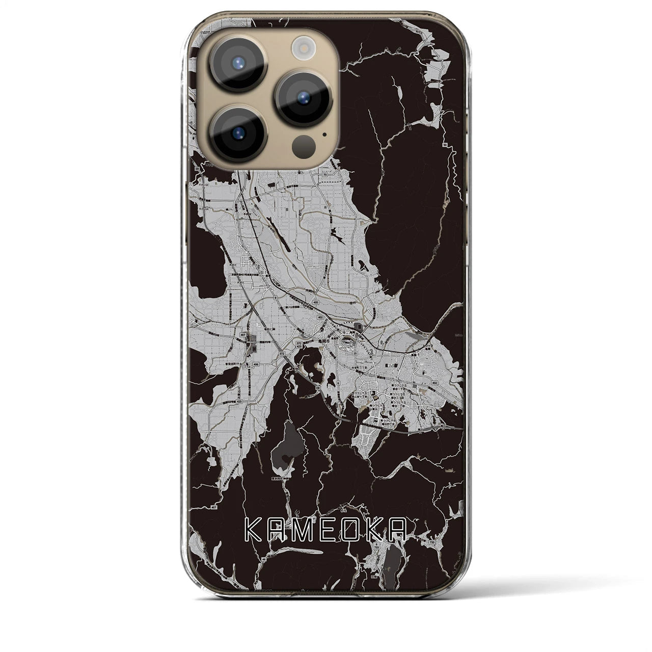 【亀岡(京都府)】地図柄iPhoneケース(クリアタイプ)