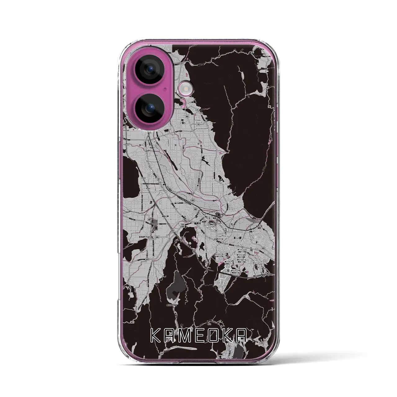 【亀岡(京都府)】地図柄iPhoneケース(クリアタイプ)