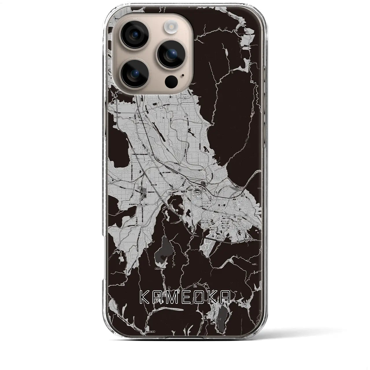 【亀岡(京都府)】地図柄iPhoneケース(クリアタイプ)