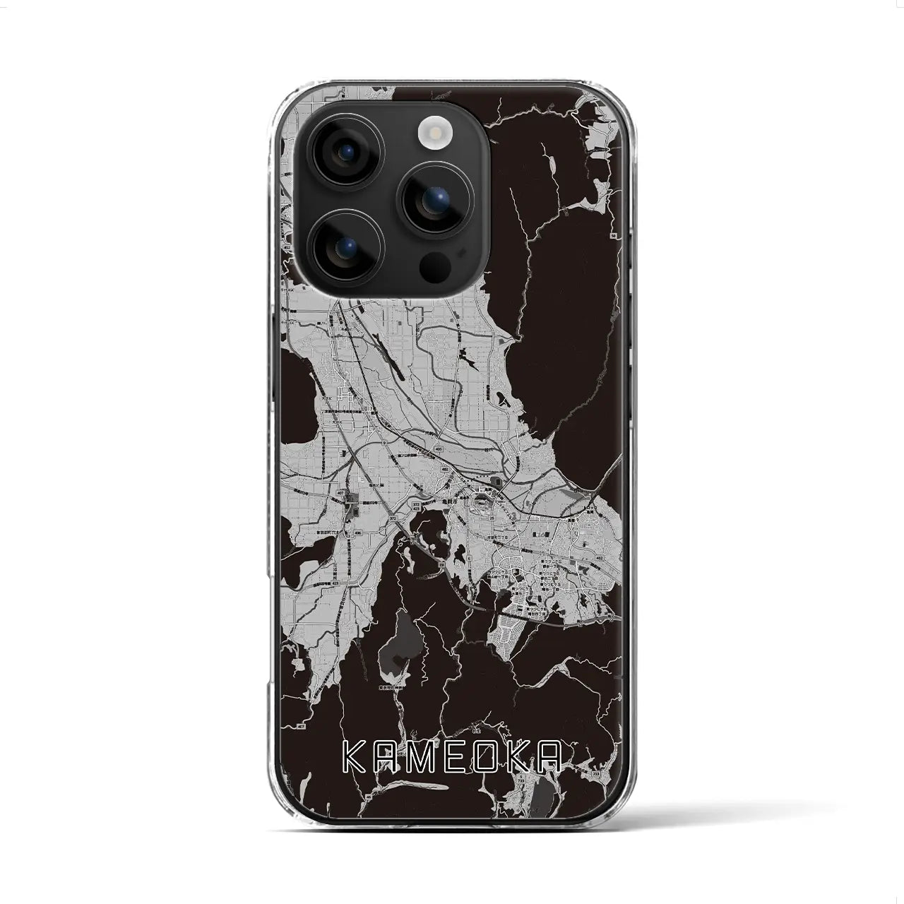 【亀岡(京都府)】地図柄iPhoneケース(クリアタイプ)