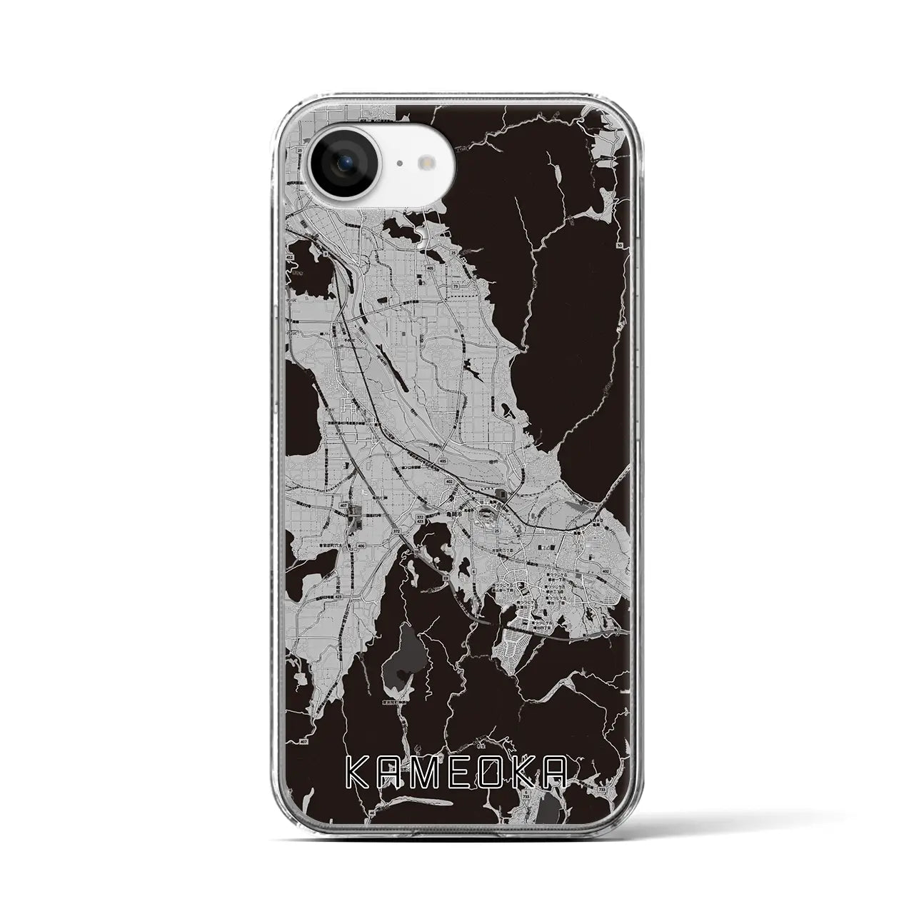 【亀岡(京都府)】地図柄iPhoneケース(クリアタイプ)