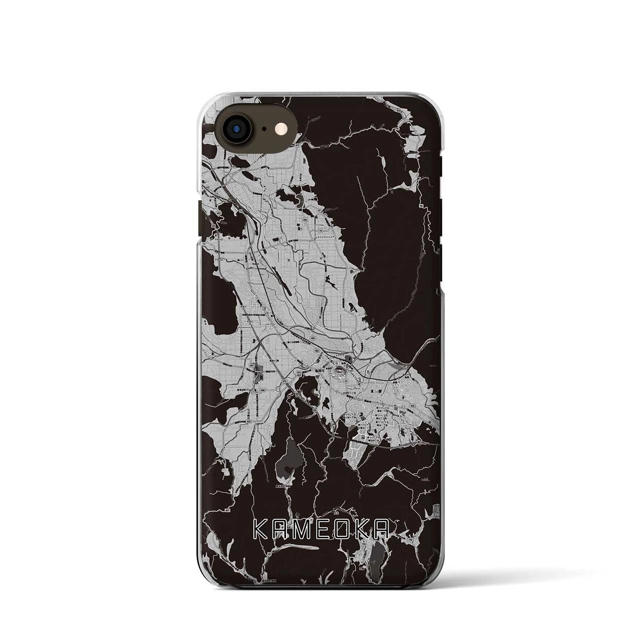 【亀岡(京都府)】地図柄iPhoneケース(クリアタイプ)