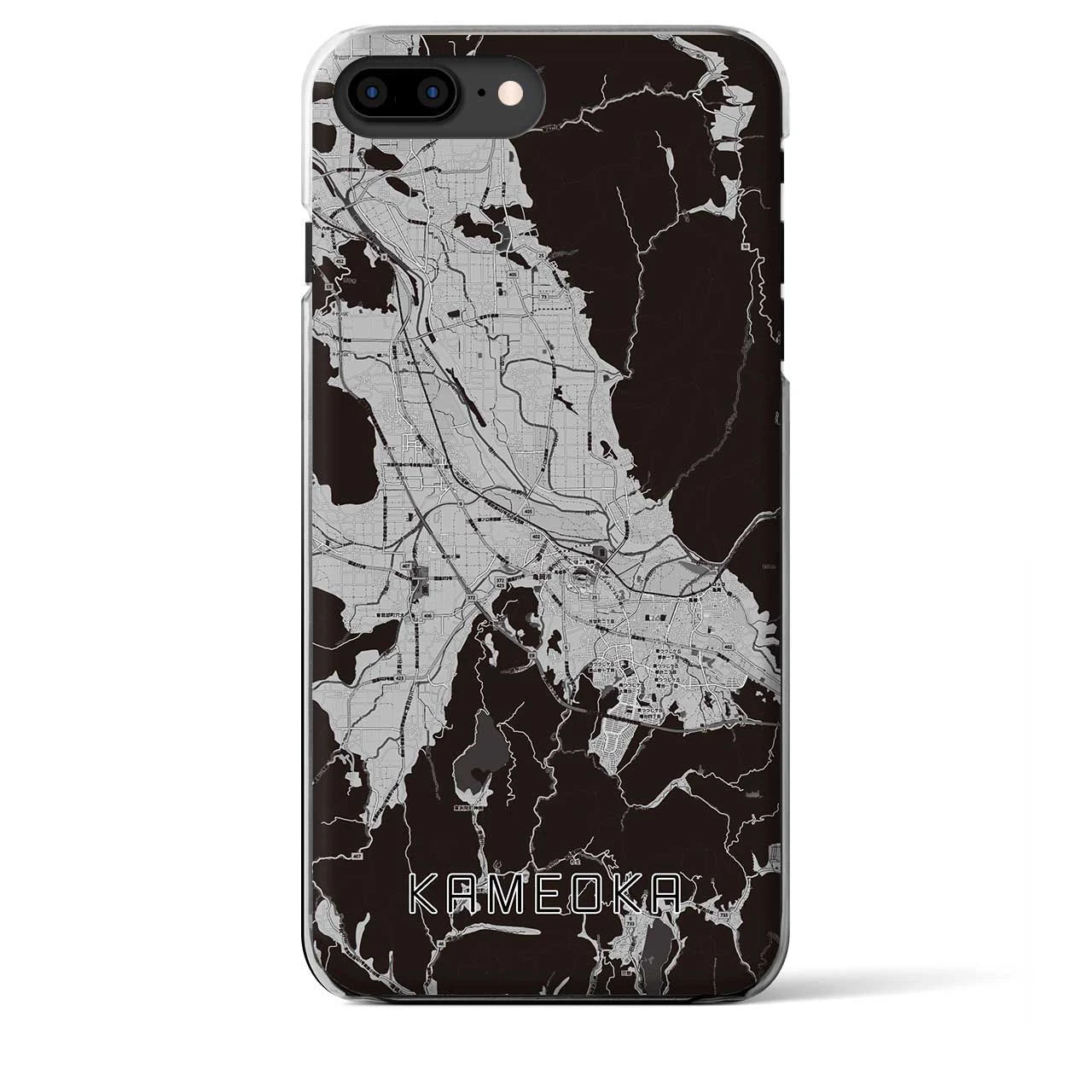 【亀岡(京都府)】地図柄iPhoneケース(クリアタイプ)