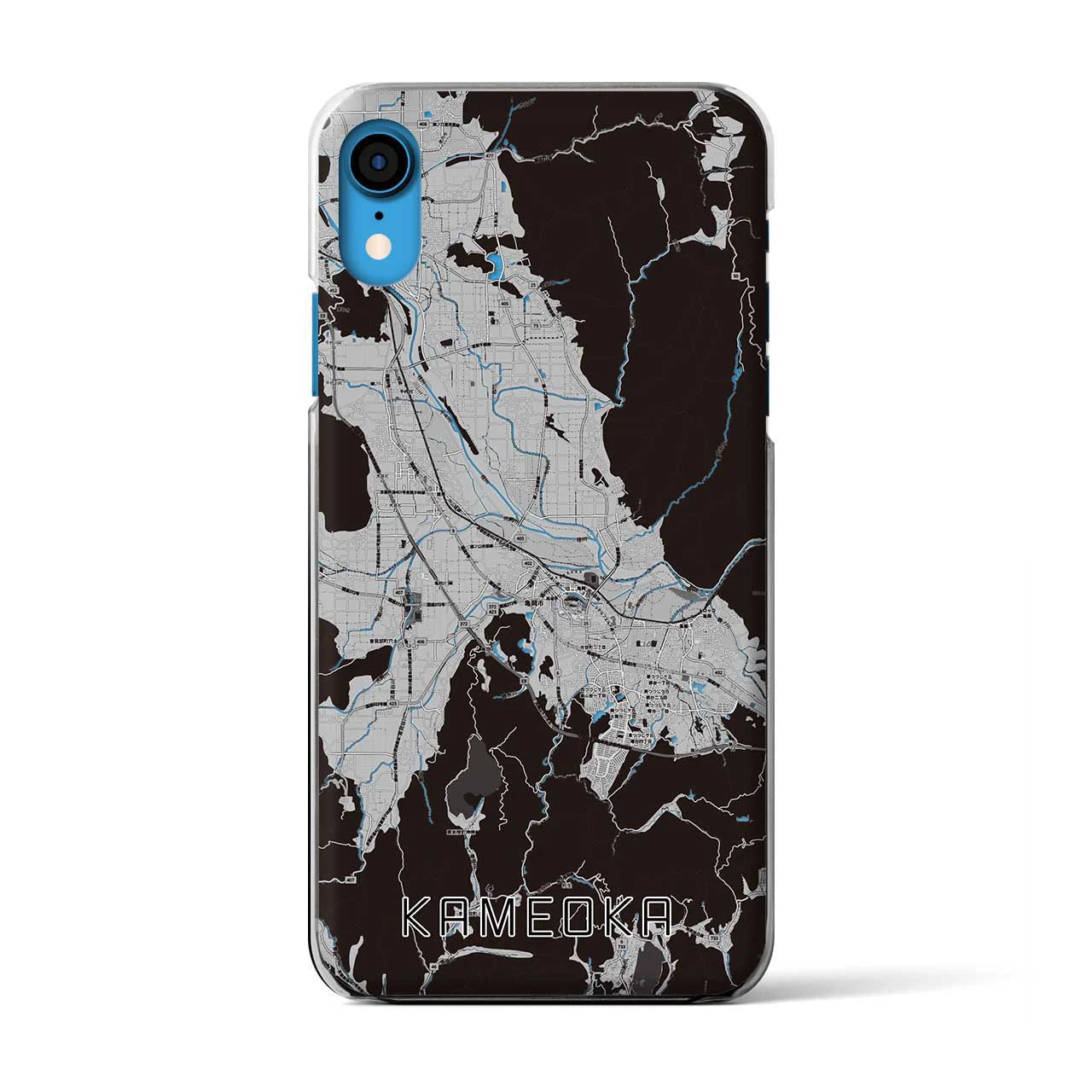 【亀岡(京都府)】地図柄iPhoneケース(クリアタイプ)