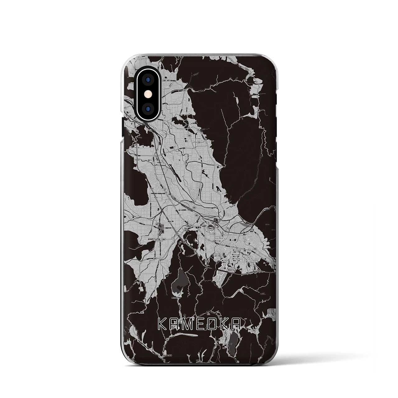 【亀岡(京都府)】地図柄iPhoneケース(クリアタイプ)