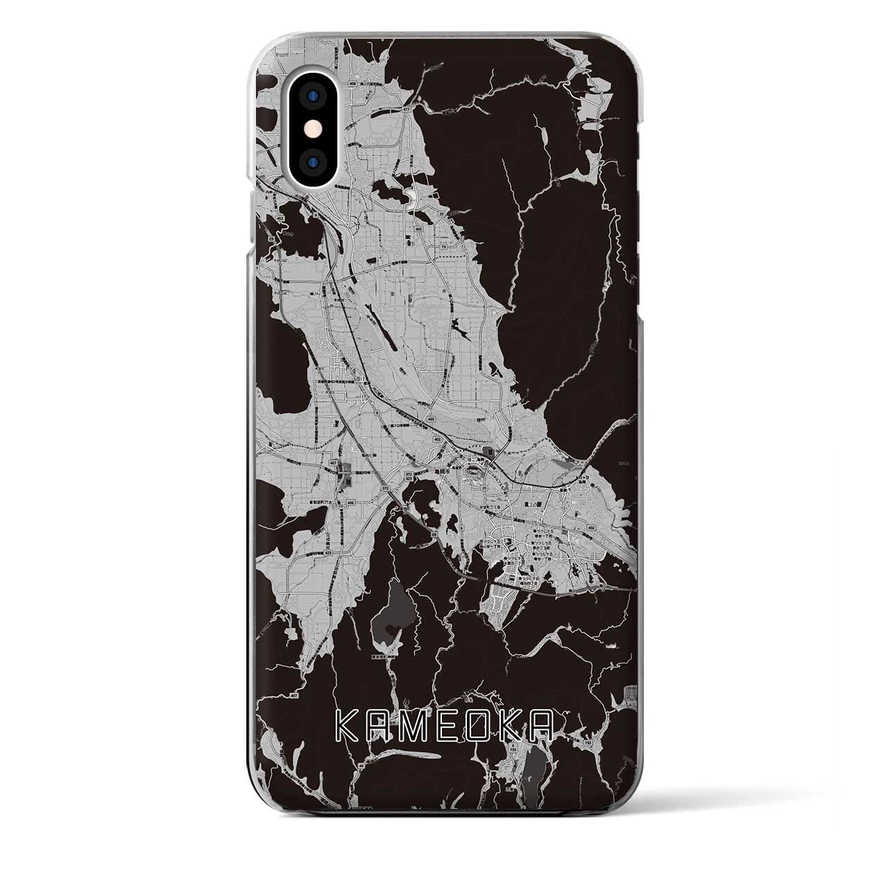 【亀岡(京都府)】地図柄iPhoneケース(クリアタイプ)