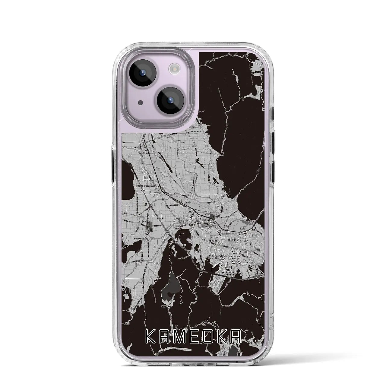 【亀岡(京都府)】地図柄iPhoneケース(MagSafeタイプ)