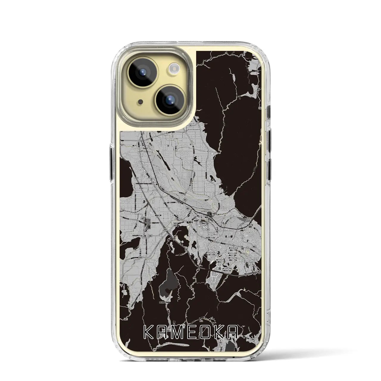 【亀岡(京都府)】地図柄iPhoneケース(MagSafeタイプ)