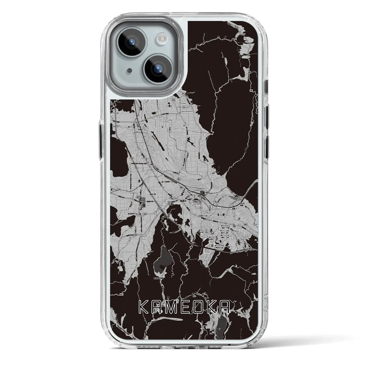 【亀岡(京都府)】地図柄iPhoneケース(MagSafeタイプ)