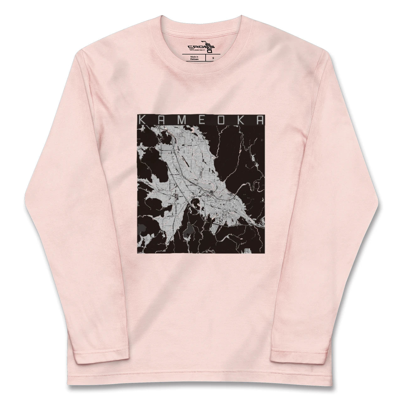 【亀岡(京都府)】地図柄ロングスリーブTシャツ