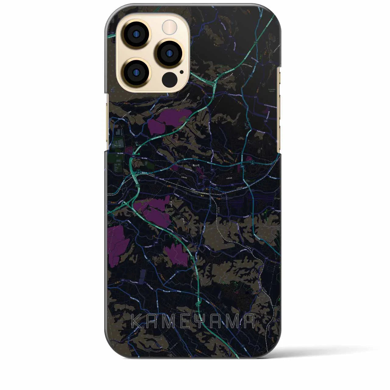 【亀山(三重県)】地図柄iPhoneケース(バックカバータイプ)