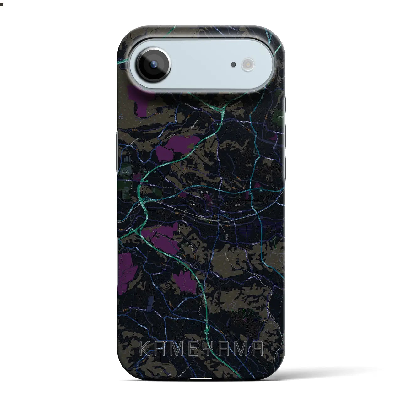 【亀山(三重県)】地図柄iPhoneケース(バックカバータイプ)