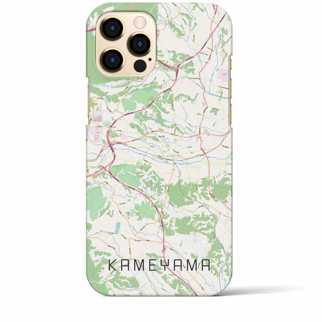 【亀山(三重県)】地図柄iPhoneケース(バックカバータイプ)