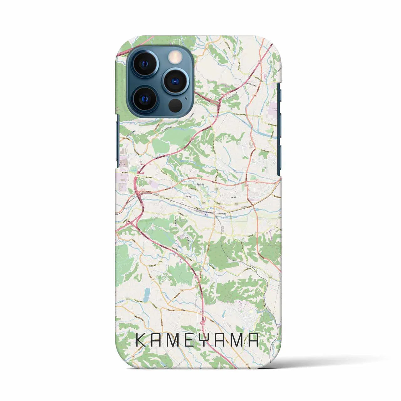 【亀山(三重県)】地図柄iPhoneケース(バックカバータイプ)