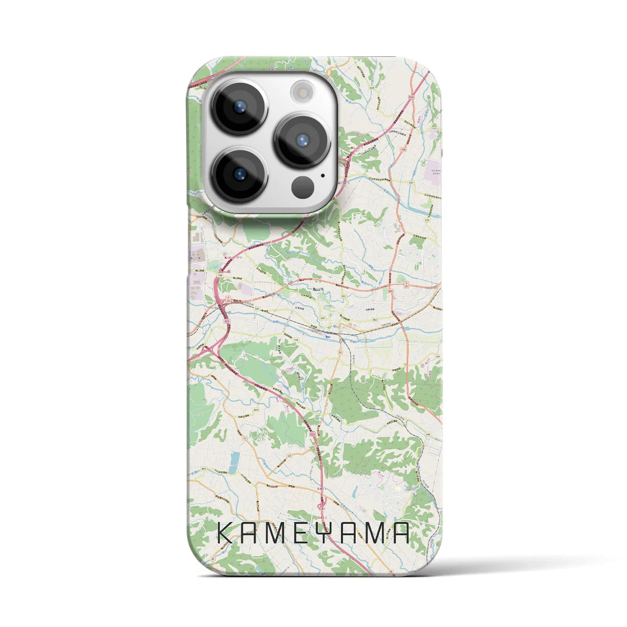 【亀山(三重県)】地図柄iPhoneケース(バックカバータイプ)