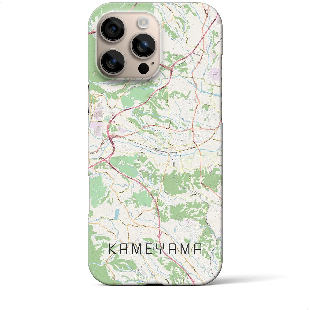 【亀山(三重県)】地図柄iPhoneケース(バックカバータイプ)