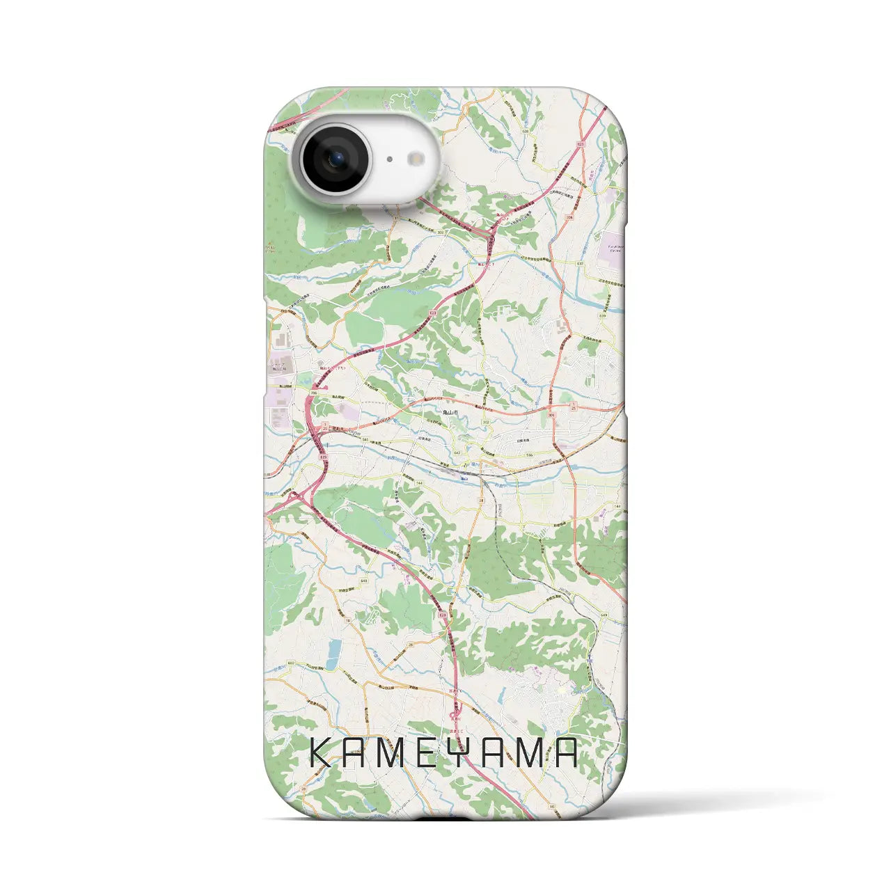 【亀山(三重県)】地図柄iPhoneケース(バックカバータイプ)