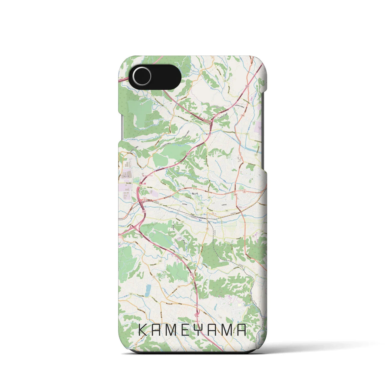 【亀山(三重県)】地図柄iPhoneケース(バックカバータイプ)