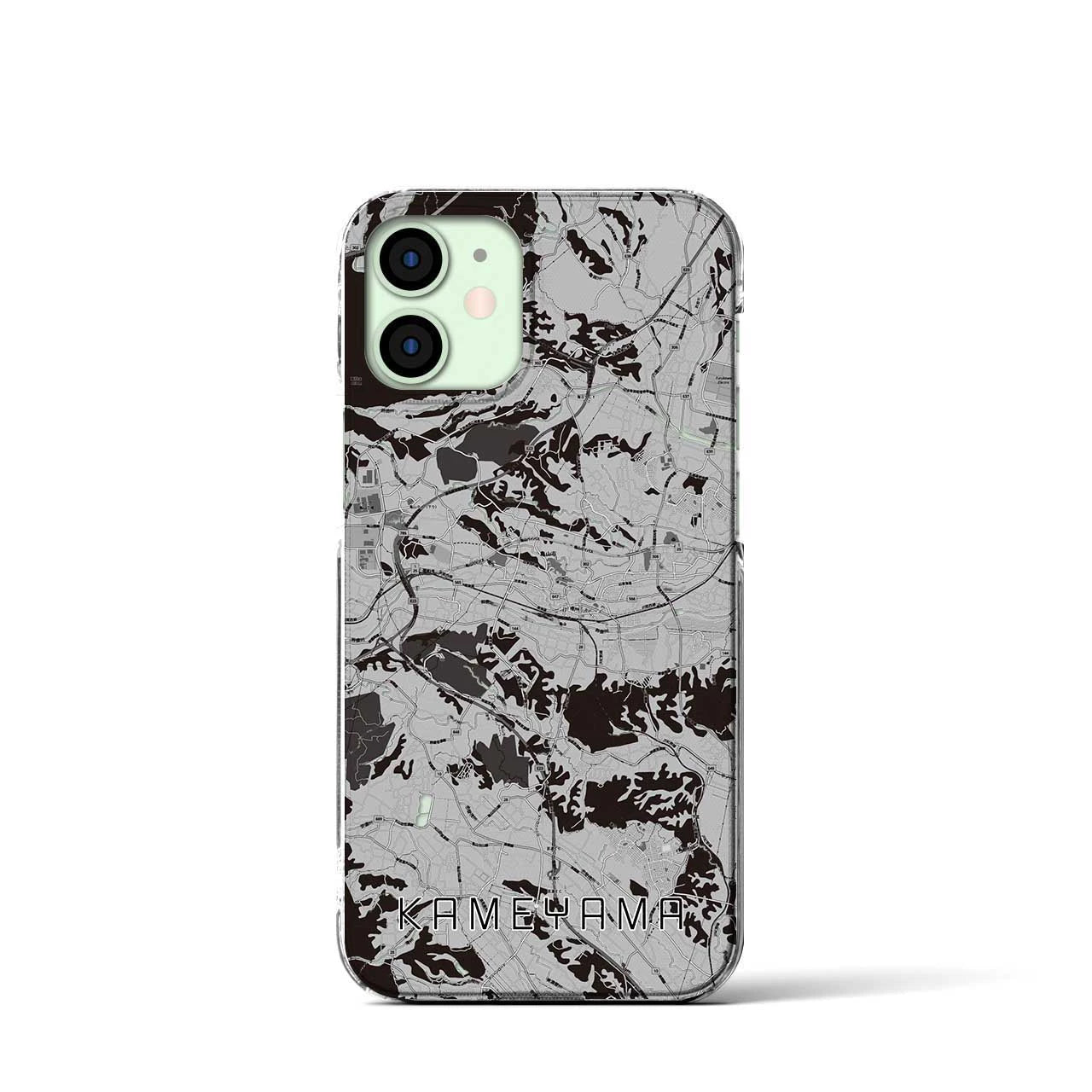 【亀山(三重県)】地図柄iPhoneケース(クリアタイプ)