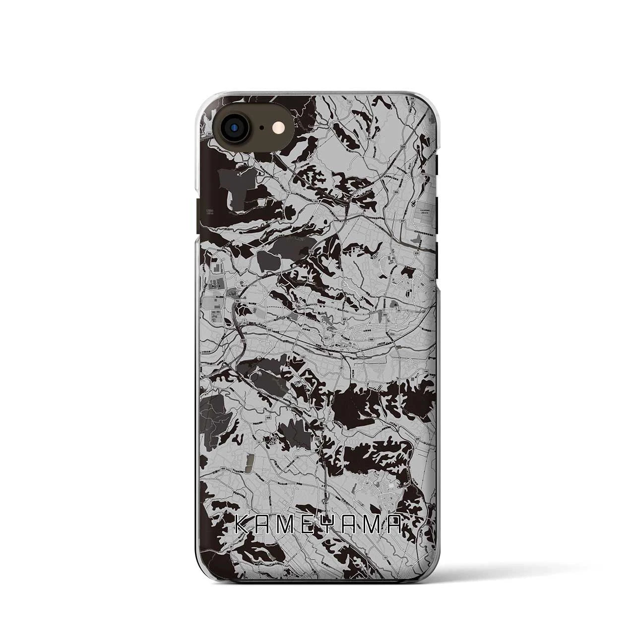 【亀山(三重県)】地図柄iPhoneケース(クリアタイプ)