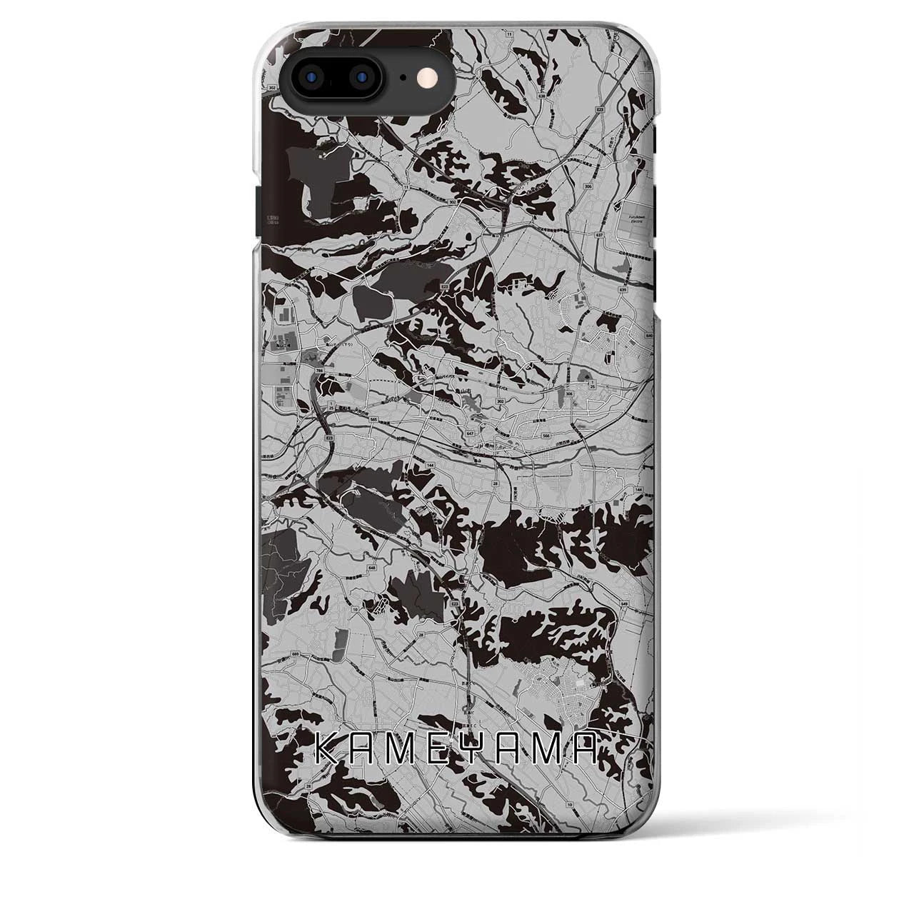 【亀山(三重県)】地図柄iPhoneケース(クリアタイプ)