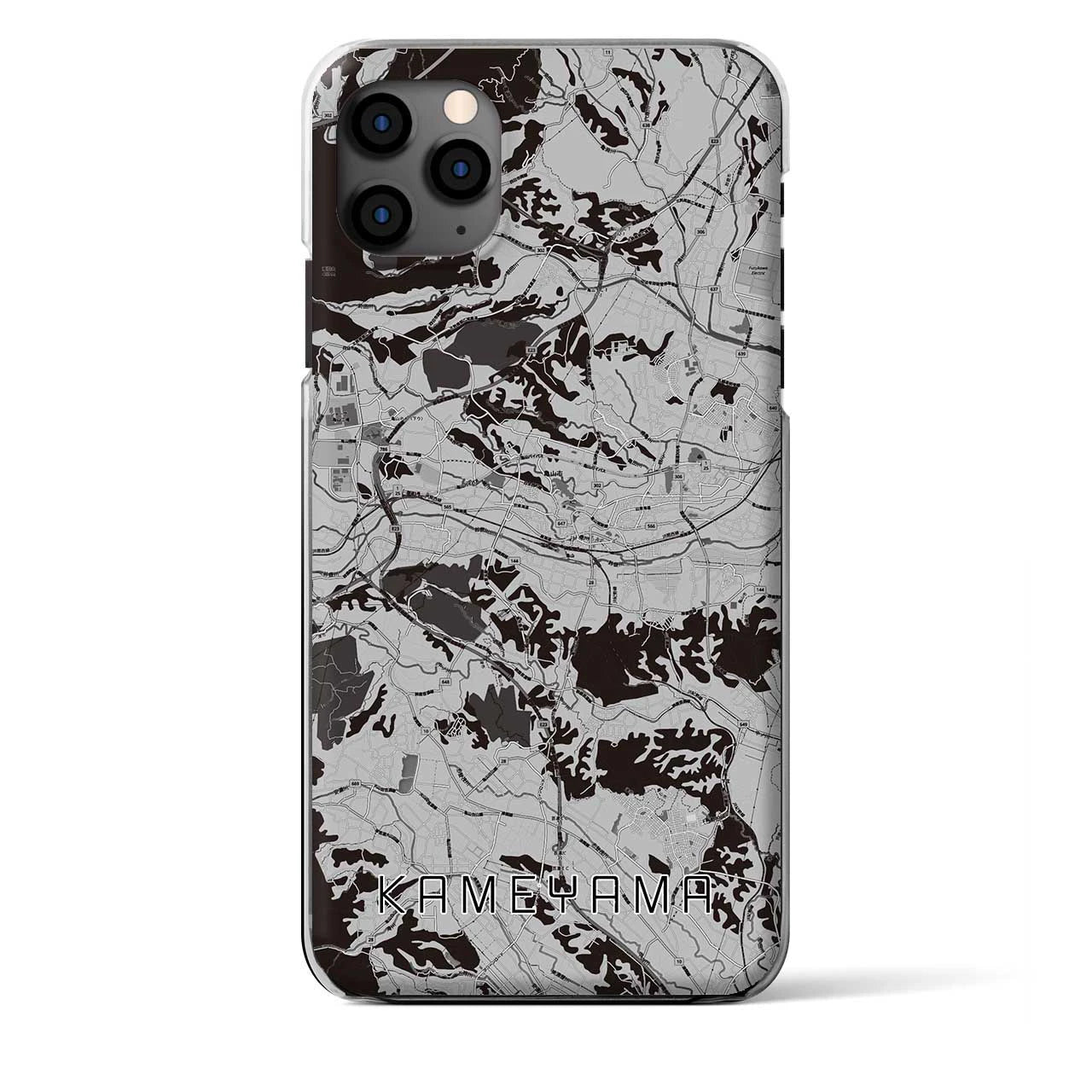 【亀山(三重県)】地図柄iPhoneケース(クリアタイプ)