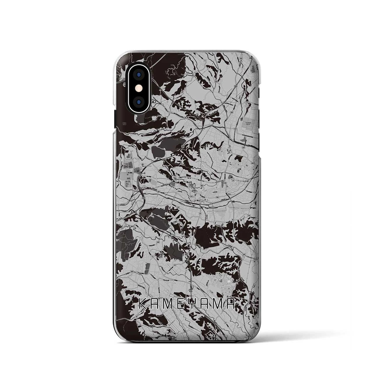 【亀山(三重県)】地図柄iPhoneケース(クリアタイプ)
