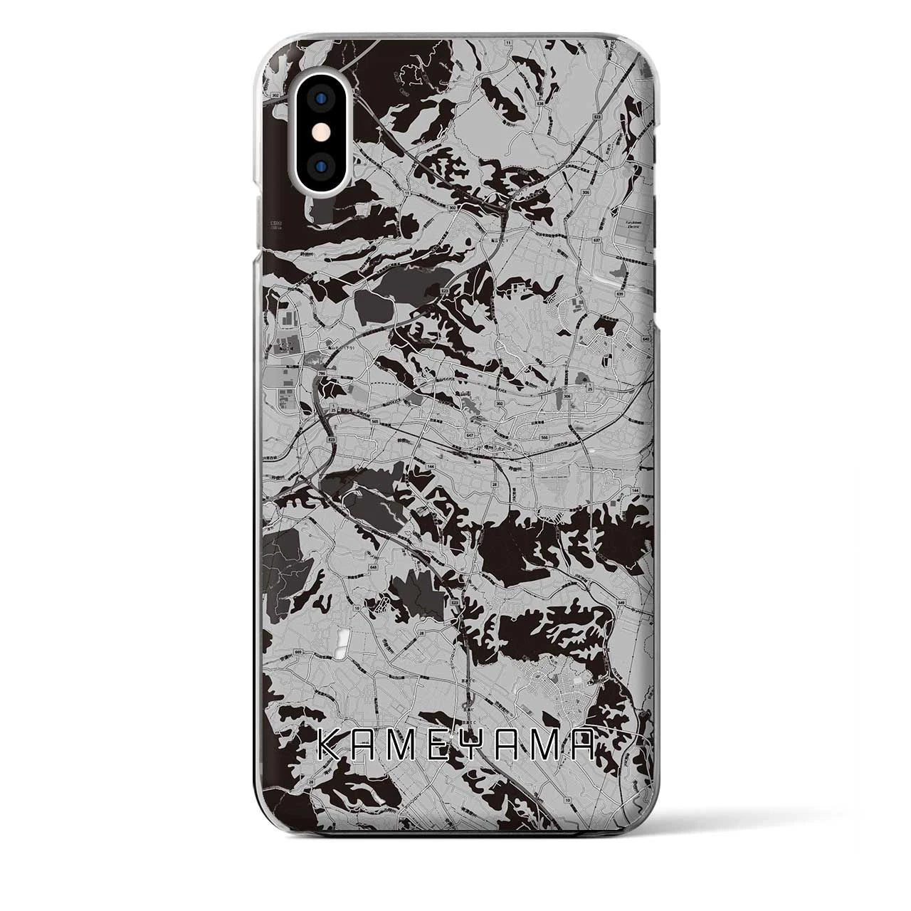 【亀山(三重県)】地図柄iPhoneケース(クリアタイプ)
