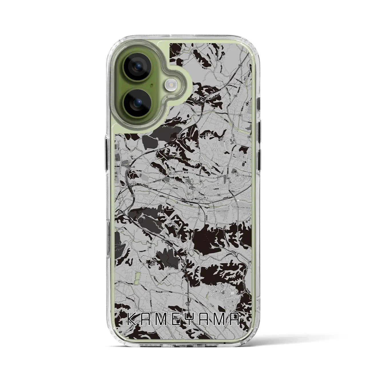 【亀山(三重県)】地図柄iPhoneケース(MagSafeタイプ)