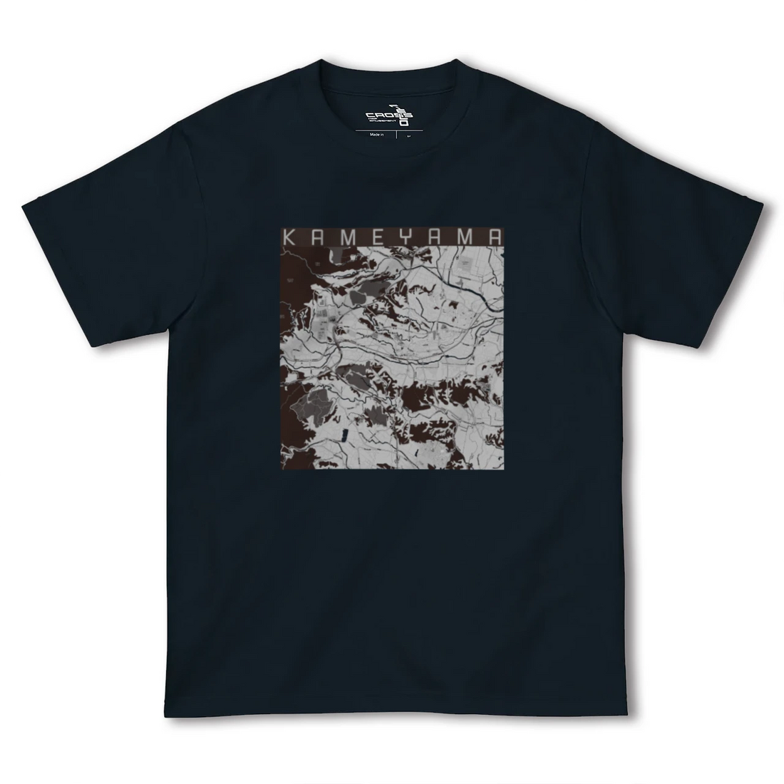 【亀山(三重県)】地図柄ヘビーウェイトTシャツ