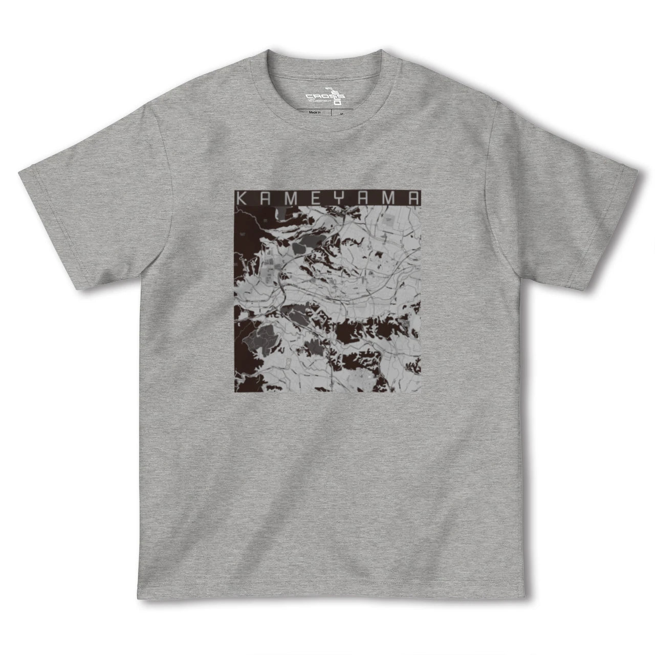 【亀山(三重県)】地図柄ヘビーウェイトTシャツ