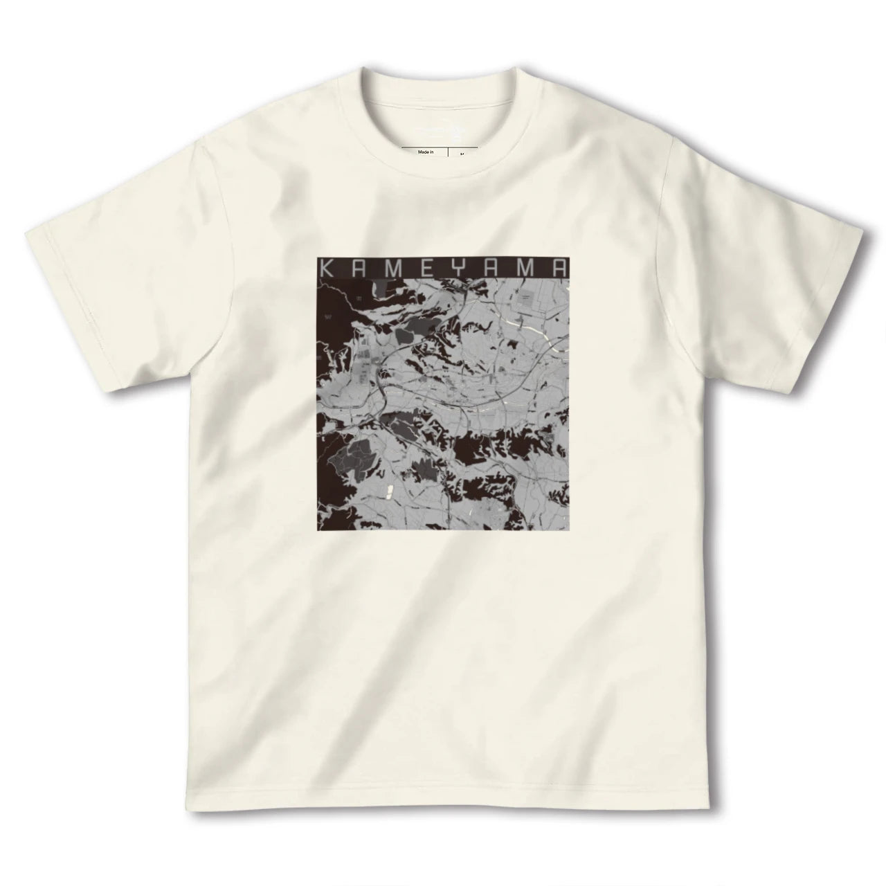 【亀山(三重県)】地図柄ヘビーウェイトTシャツ