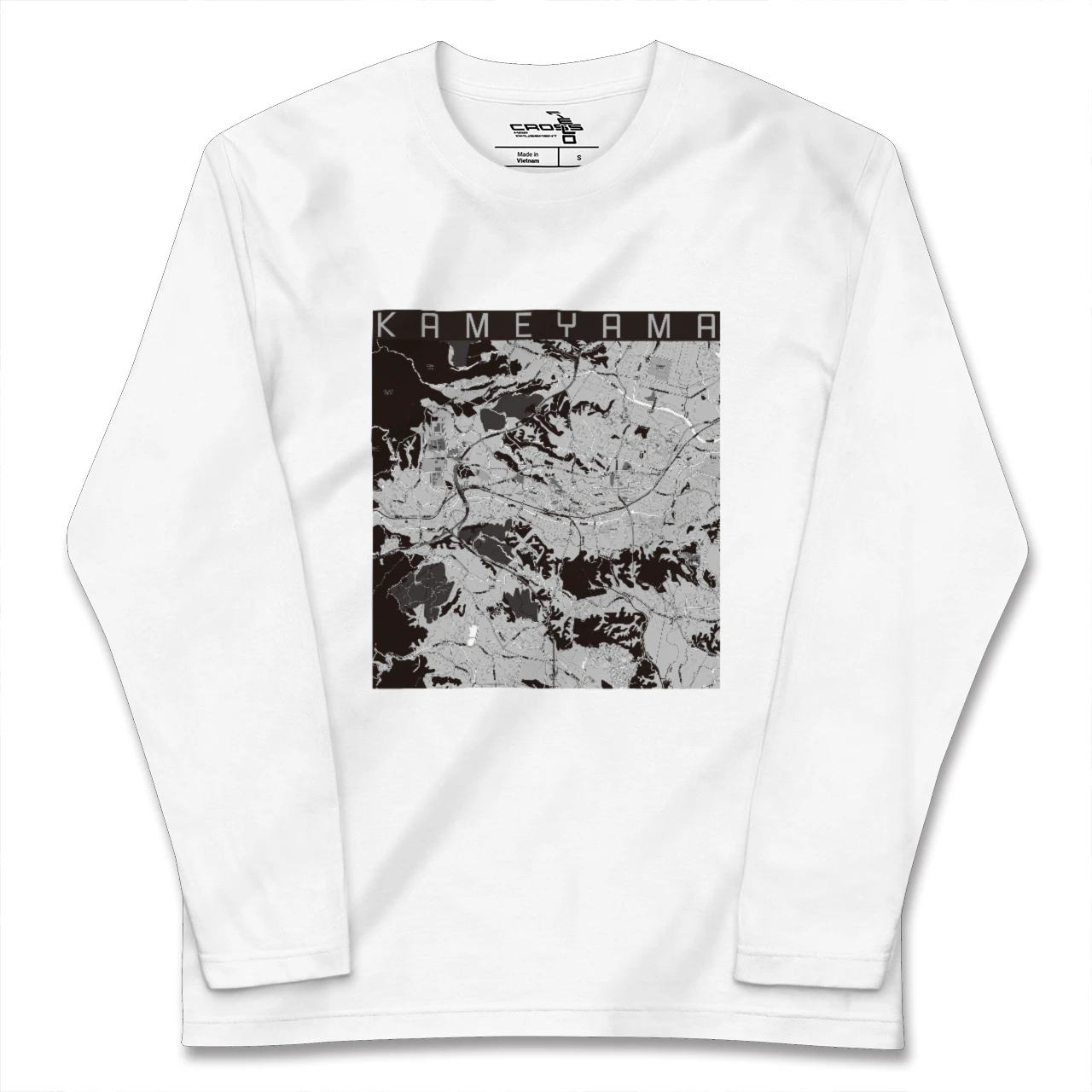 【亀山(三重県)】地図柄ロングスリーブTシャツ